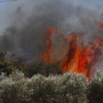 Φωτιά στην Κερατέα: Καίγονται σπίτια – Μήνυμα 112 για εκκένωση σε έξι οικισμούς​