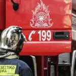Λαμία: Φωτιά στο δρόμο Λαμίας – Δομοκού στο ύψος της Καμηλόβρυσης